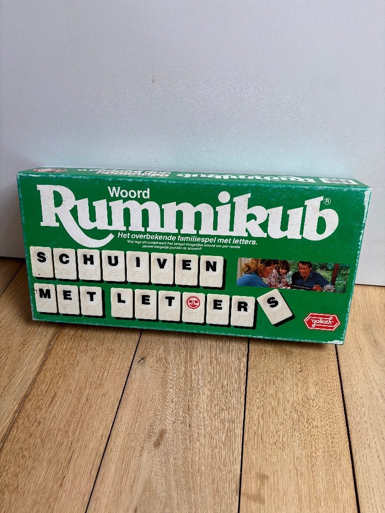 Goliath Woord Rummikub Gezelschapsspel - Gebruikte staat, Een of twee spelers, Ophalen of Verzenden, Gebruikt, Goliath