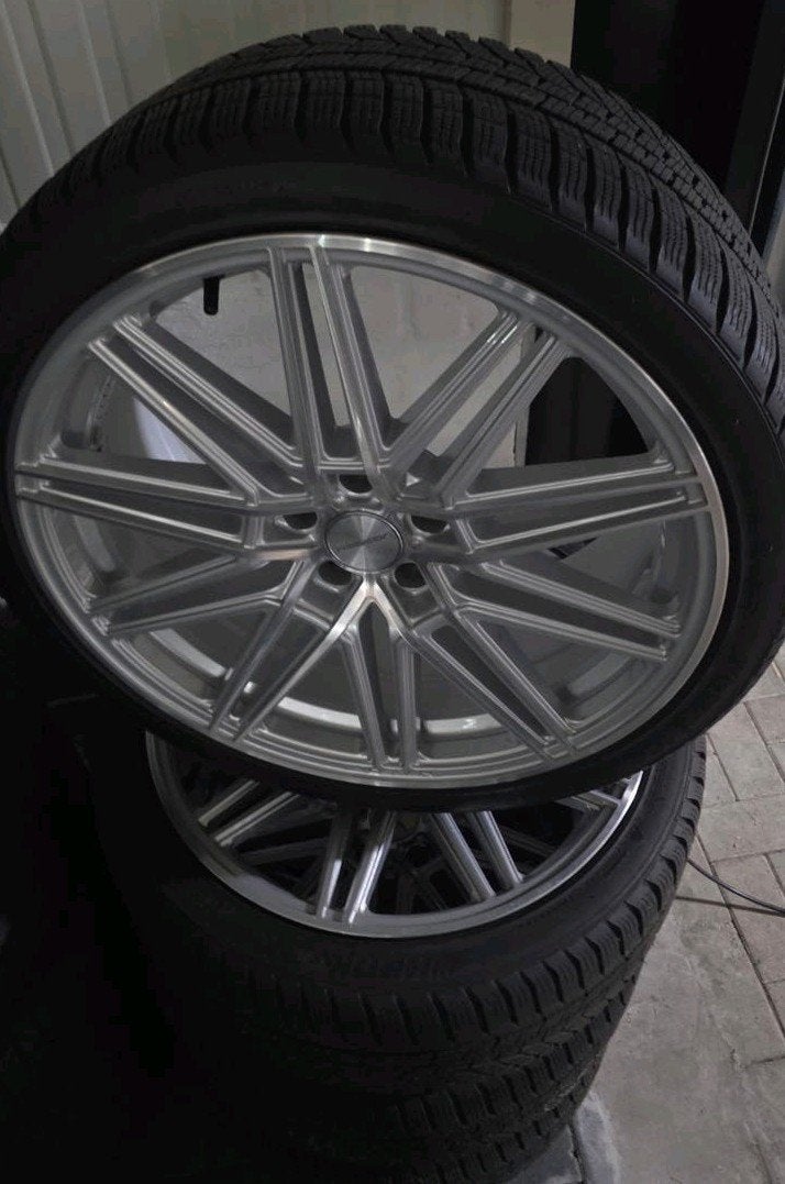 Mooie set Originele Vossen 20inch mt Hankook winterice 5x112, Enlèvement, Pneus et Jantes