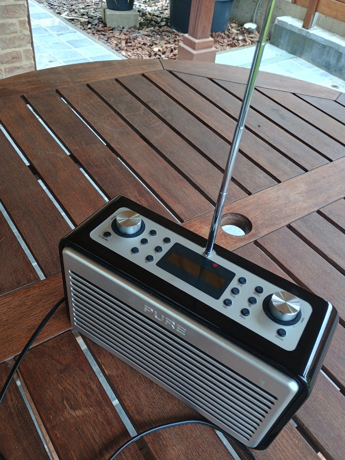 Prachtige Retro - radio PURE Verona met  Fm + Dab, Enlèvement ou Envoi, Radio