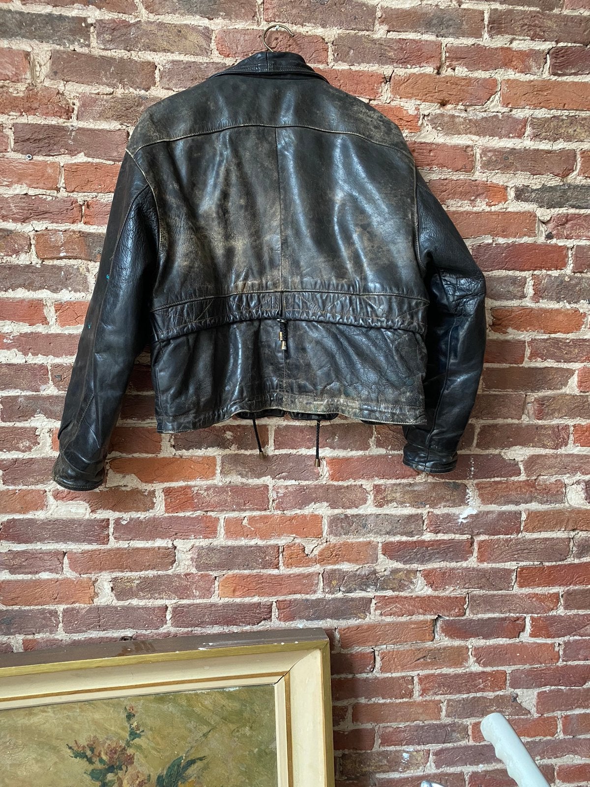 Veste cuir vintage doublée tres chaude, Enlèvement ou Envoi