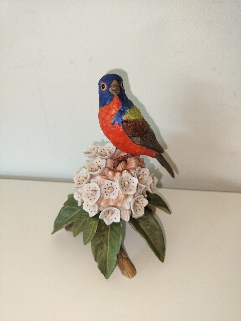 Bunting Beeldje European Goldfinch Franklin Porcelain, Collections, Enlèvement, Comme neuf, Animal
