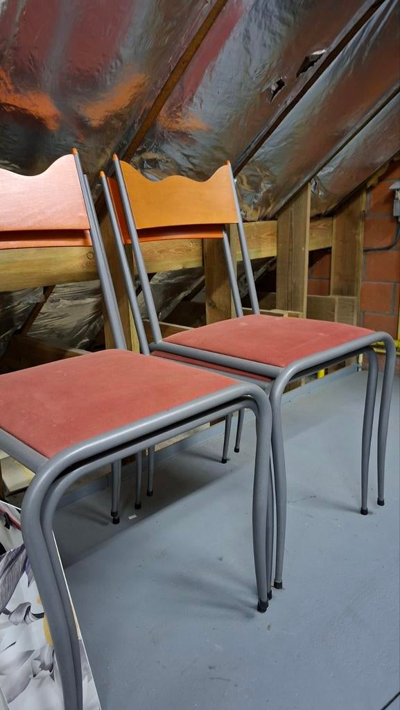 chaises design italiennes, Maison & Meubles, Chaises, Rouge, Tissus, Enlèvement, Utilisé