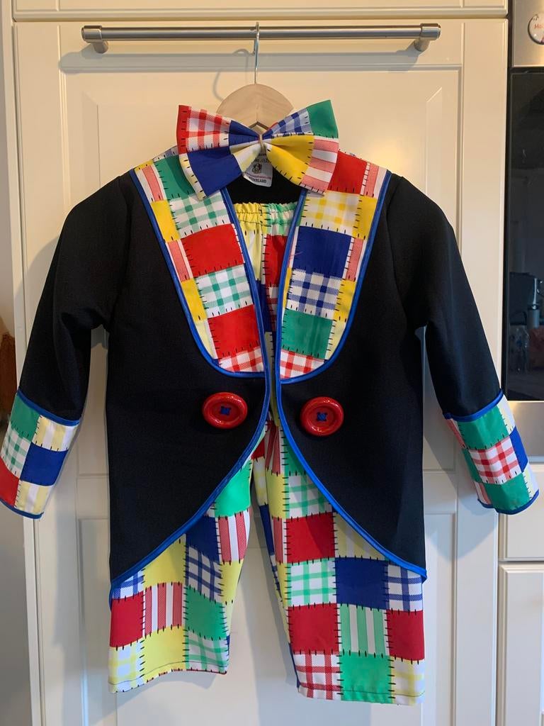 Clownspak kind, Ophalen, Zo goed als nieuw, 104 of kleiner, Jongen of Meisje