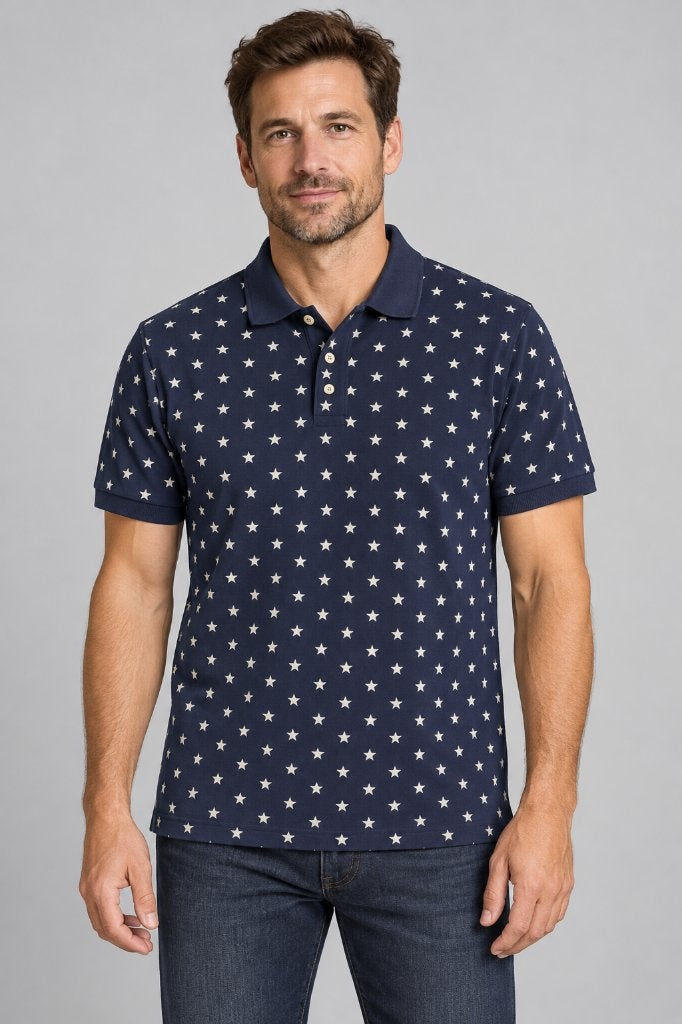 S. Oliver donkerblauwe polo sterren 3XL, Enlèvement ou Envoi, Porté, Autres tailles