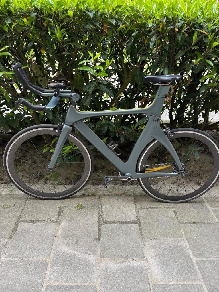 ISAAC Carbon Tijdritfiets - aero topmodel - frame 57 cm, Fietsen en Brommers, Fietsen | Heren | Herenfietsen, Gebruikt, Overige merken