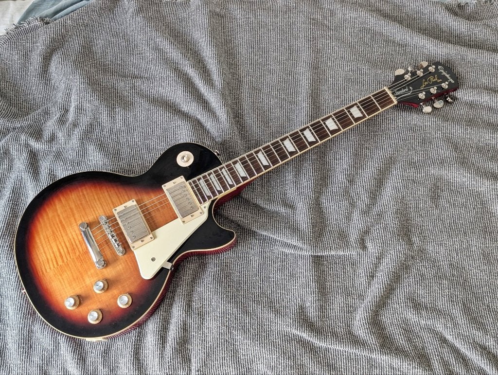 Epiphone Les Paul Standard 60s Figured Tobacco Burst 2022, Muziek en Instrumenten, Ophalen of Verzenden, Zo goed als nieuw, Solid body