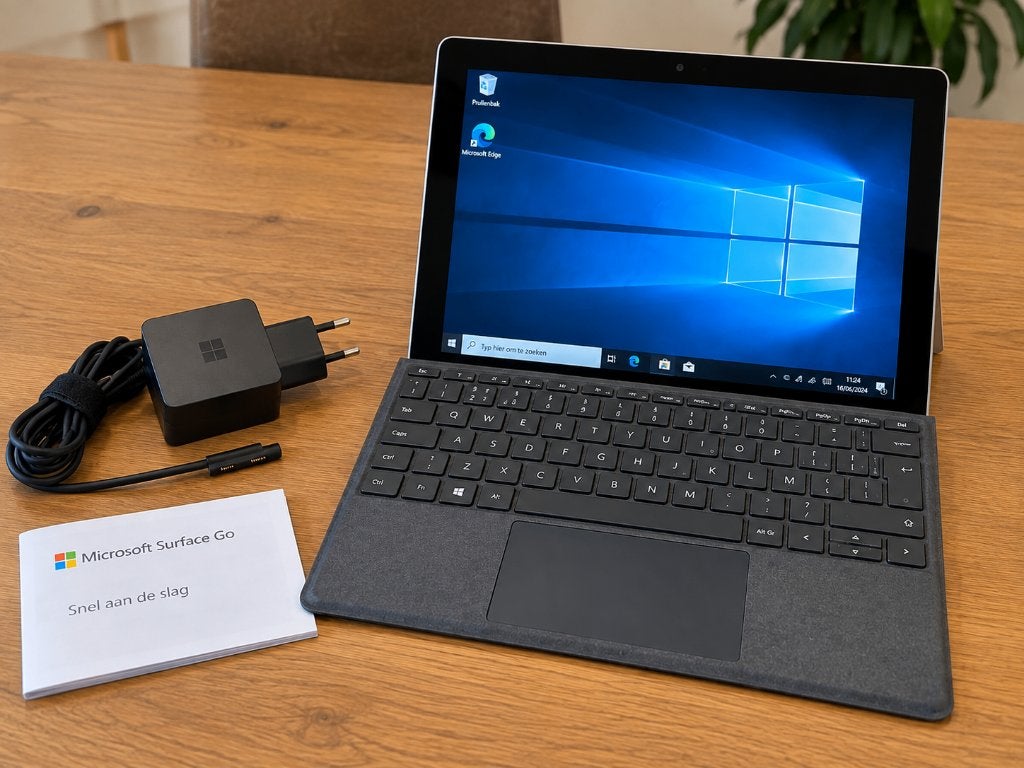 Microsoft Surface Go 8GB / 256GB + toetsenbord, lader & tas, Computers en Software, Windows Laptops, 8 GB, Minder dan 2 Ghz, 10 inch of minder
