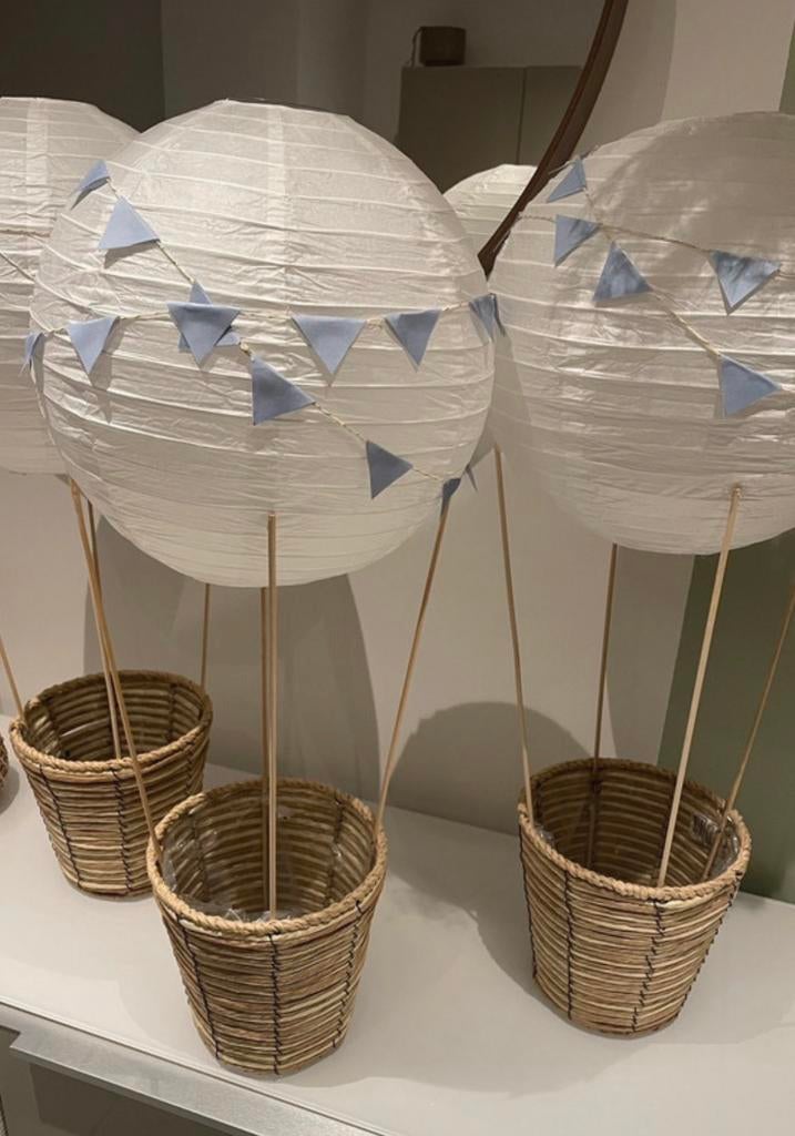 Lot 2 centres table fleurs baptême anniversaire montgolfière, Enlèvement, Comme neuf