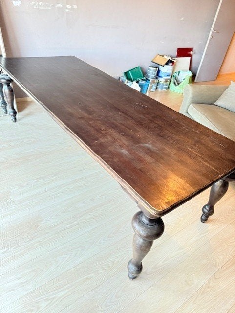 Table en bois massif pieds démontables, Massif, Enlèvement, Utilisé, 50 à 100 cm