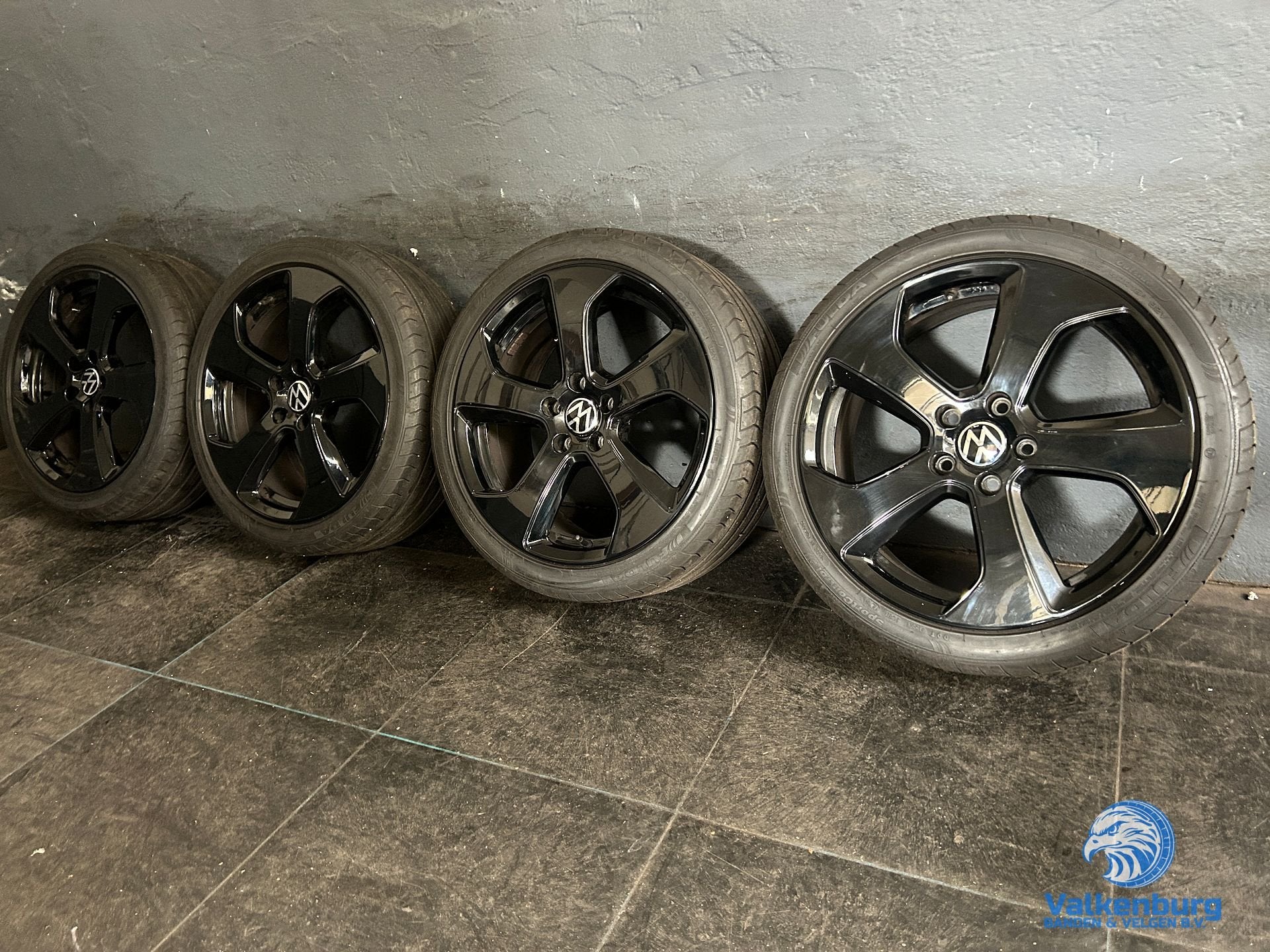 Originele VW Golf 7 5G Austin 18 inch zwarte velgen 5x112 zo, Auto-onderdelen, 18 inch, Gebruikt, -, -