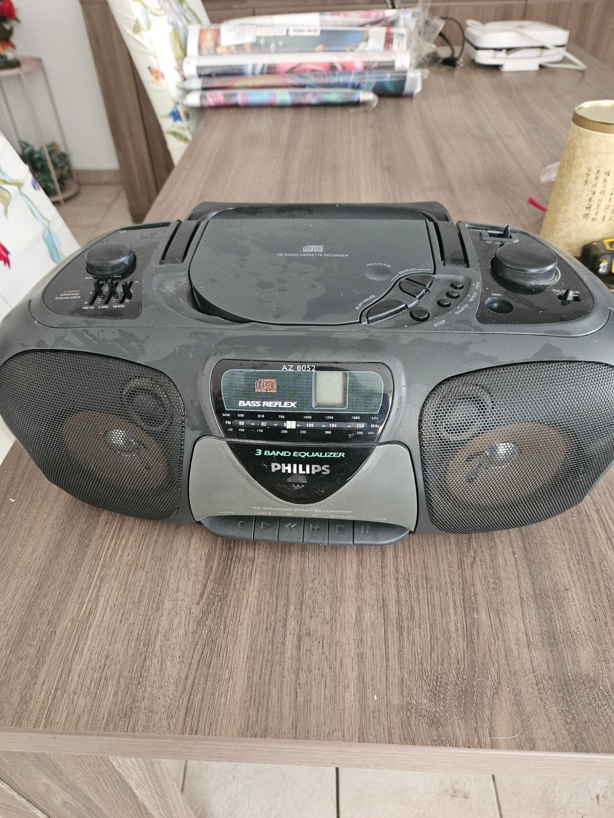 radio speler radio cd casette werkend 25 euro vandaag ophale, TV, Hi-fi & Vidéo, Enlèvement, Radio