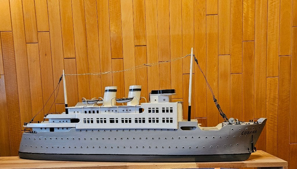 Model schip op schaal, Ophalen