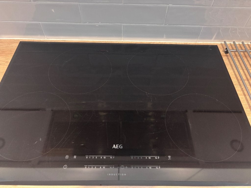 AEG inductiekookplaat, Elektronische apparatuur, Kookplaten, Ophalen, Gebruikt, 4 kookzones, Inbouw