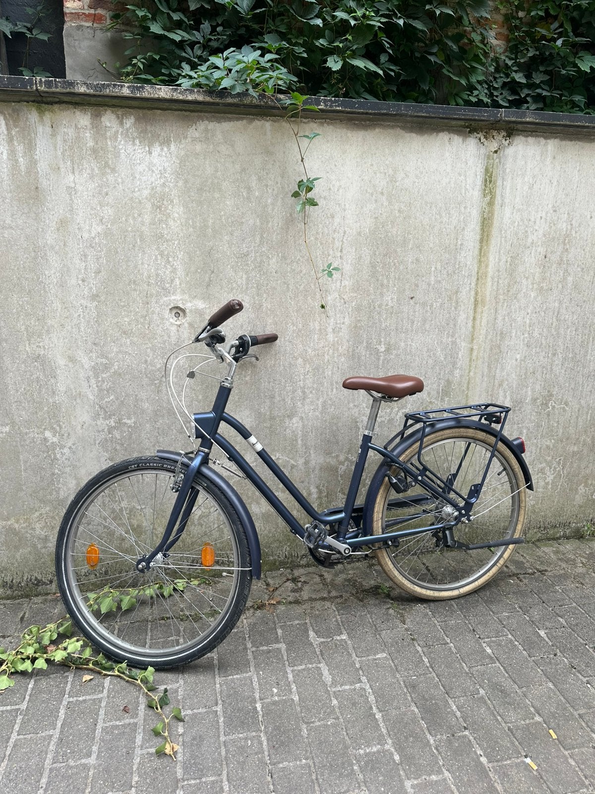Meisjesfiets Decathlon City Bike Elops Blue XS, Fietsen en Brommers, Fietsen | Meisjes, Gebruikt, Velgrem, Versnellingen, Ophalen