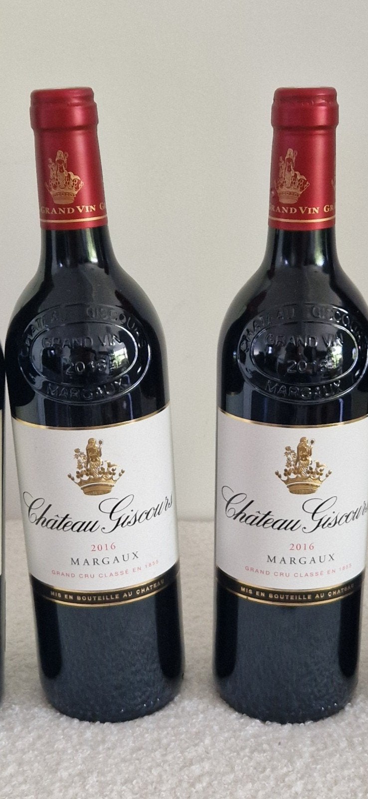 2 bouteilles chateau giscours 2016, Enlèvement