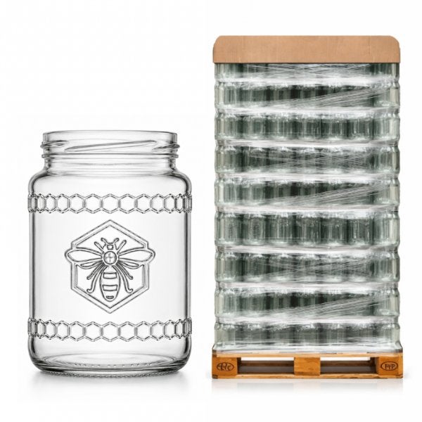Pot en verre Abeille 730 ml TO-82 – Palette de 2 160 pièces, Neuf, 40 cm ou plus, 70 cm ou plus, Enlèvement ou Envoi