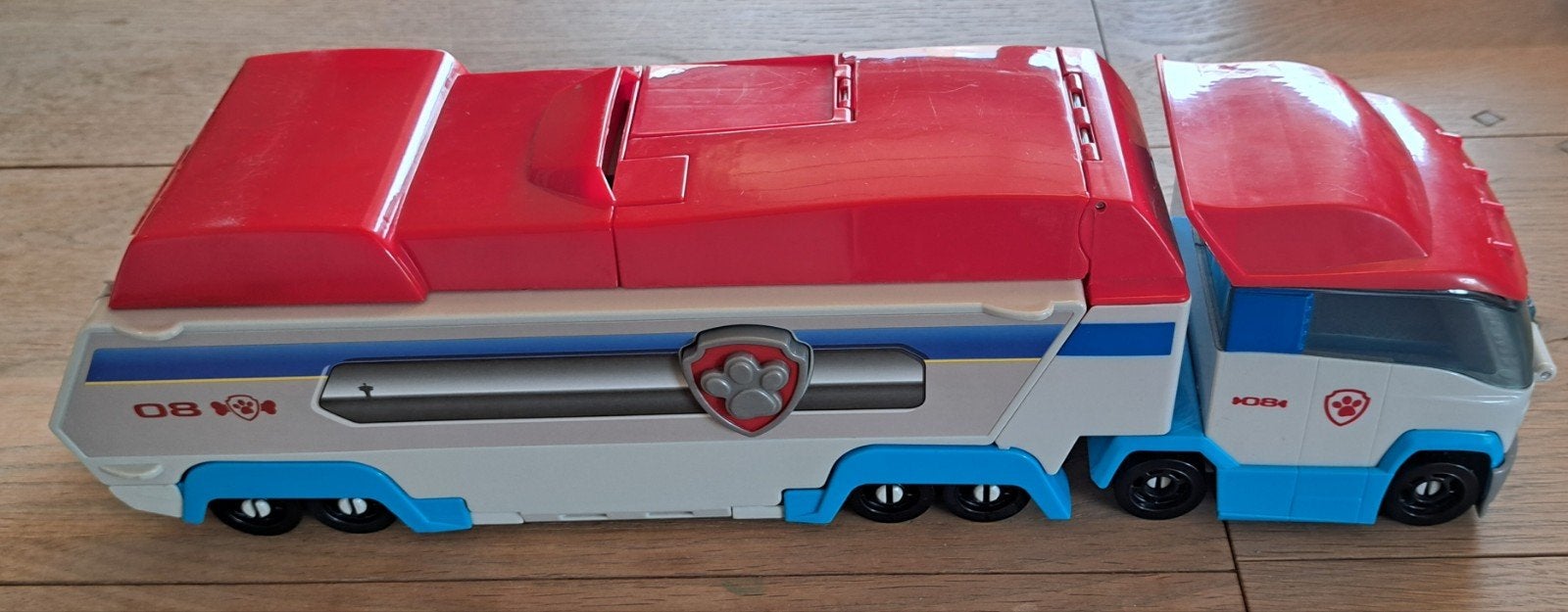 Paw Patrol vrachtwagen, Ophalen, Gebruikt