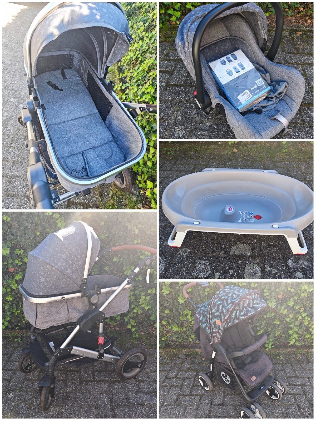 Babyuitzet – kinderwagen, autostoel, buggy & babybadje, Kinderen en Baby's, Ophalen, Gebruikt, Overige merken, Verstelbare rugleuning