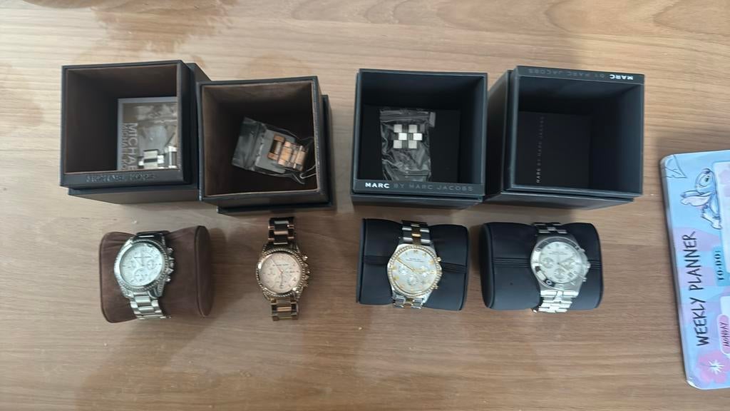 Horloges michael kors en marc jocobs, Ophalen of Verzenden, Zo goed als nieuw