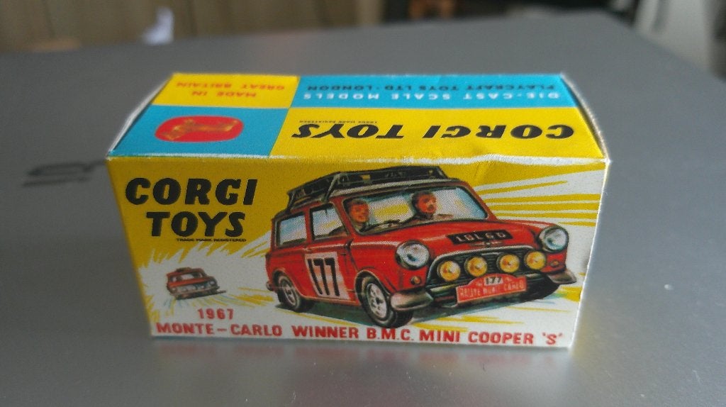 mini cooper monte-carlo 1967 corgi-toys, Ophalen of Verzenden, Gebruikt, Auto, Corgi