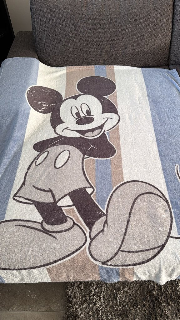 Mickey Mouse fleecedeken, Verzamelen, Ophalen of Verzenden, Mickey Mouse, Zo goed als nieuw