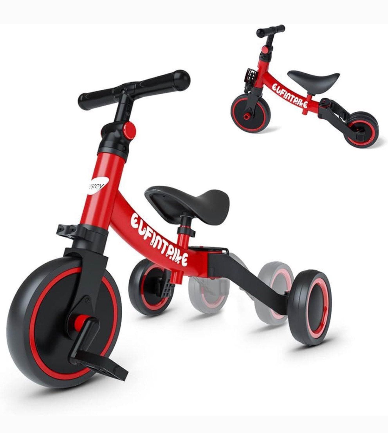 Tricycle de vélo d'équilibre pour enfants 5-1 rouge enfants, Enlèvement ou Envoi, Neuf, Vélo d'équilibre