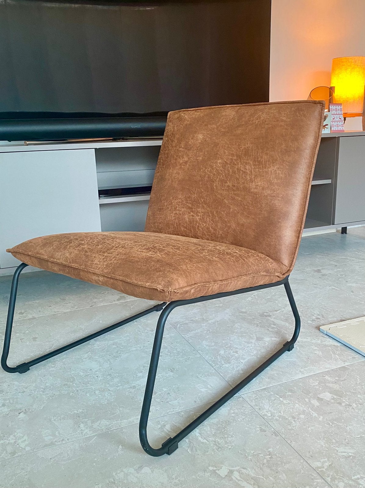 Fauteuil 1 place, Enlèvement, Utilisé, Noir, Cuir