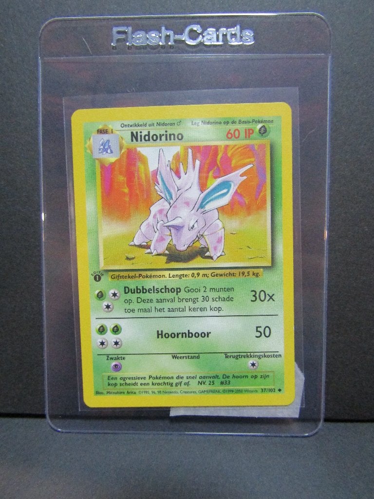 Nidorino 37/102 1st edition, Hobby en Vrije tijd, Ophalen, Losse kaart