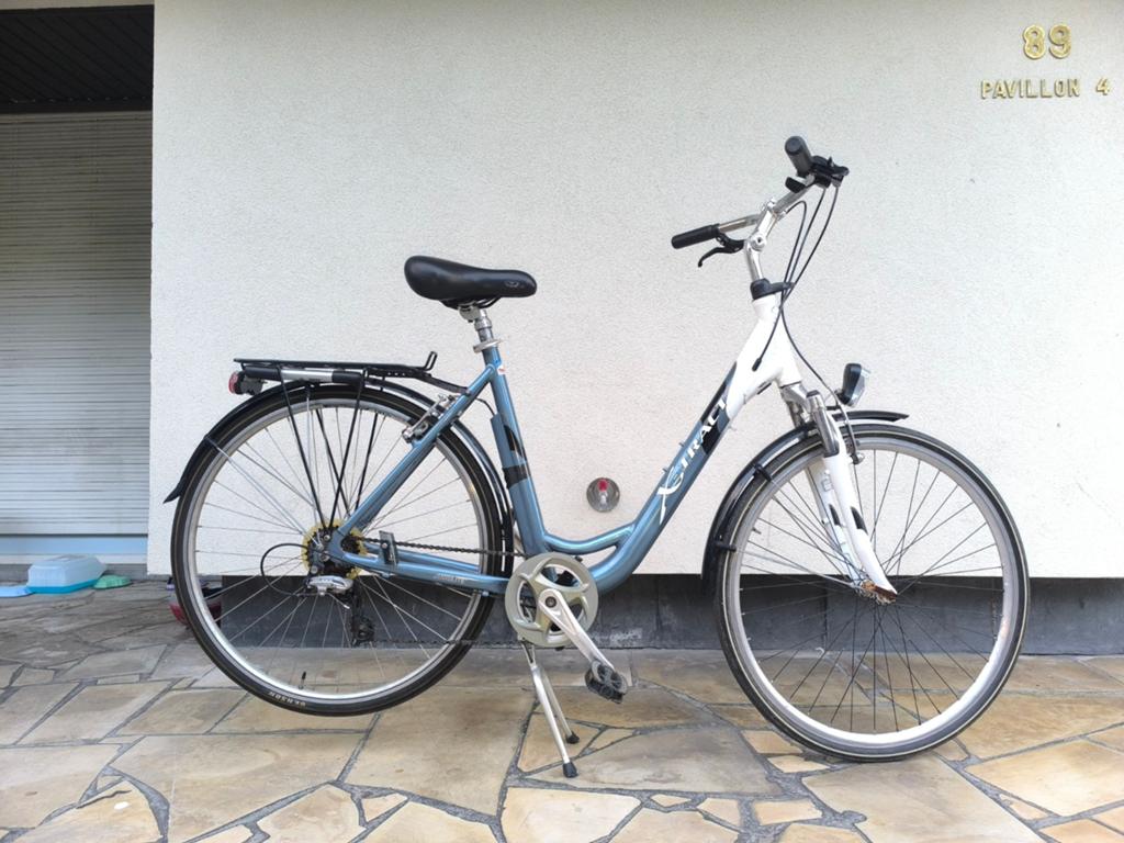 Vélo  homme femme vélo ville VTT suspension vélo fille, Vélos & Vélomoteurs