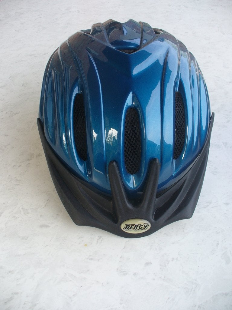 Blauwe fietshelm, Fietsen en Brommers, Ophalen, L