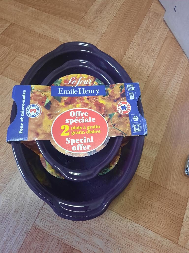splinternieuw mooi set ovenschotels Le four Emile Henry, Ophalen of Verzenden, Nieuw