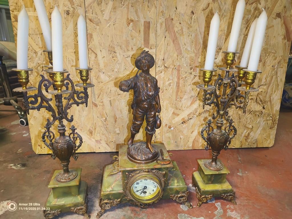 antieke schouw klok, Antiek en Kunst, Ophalen