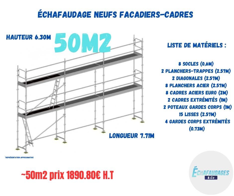 ÉCHAFAUDAGES MULTIDIRECTIONNELS CADRES ET FAÇADIERS NEUFS, Enlèvement ou Envoi