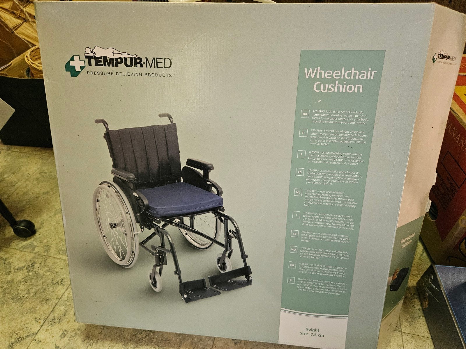Tempur-Med Wheelchair Cushion (7,5 cm dik), Enlèvement ou Envoi, Utilisé