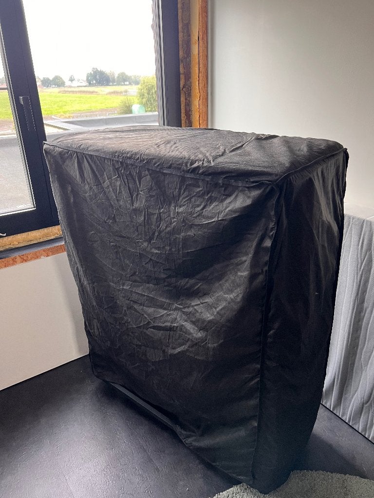 Vouwbed 90x200 vito deluxe, Ophalen, 90 cm, Eenpersoons, Zwart