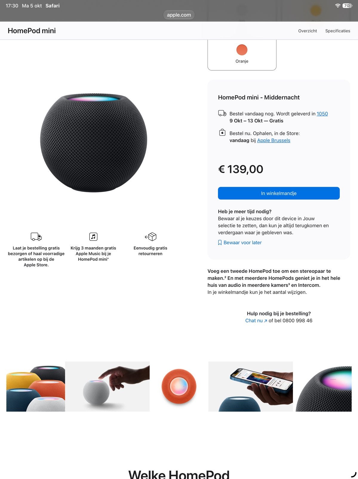 Home pod mini., Ophalen, Zo goed als nieuw