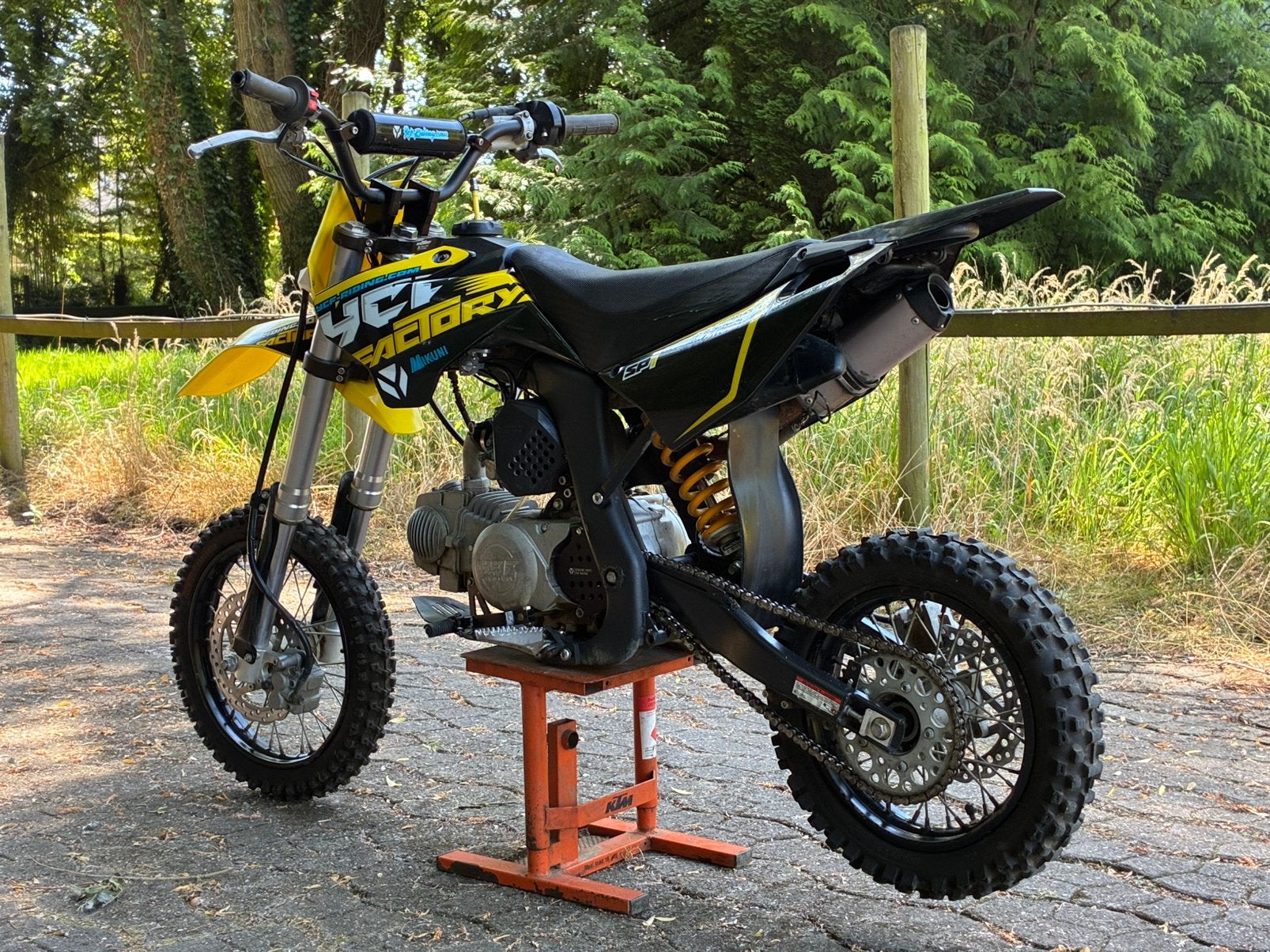 Pitbike/dirtbike YCF 150 SP1, Vélos & Vélomoteurs, Mini Bikes, Midi Bikes & Pit Bikes, Dirt Bike, Enlèvement ou Envoi, Comme neuf