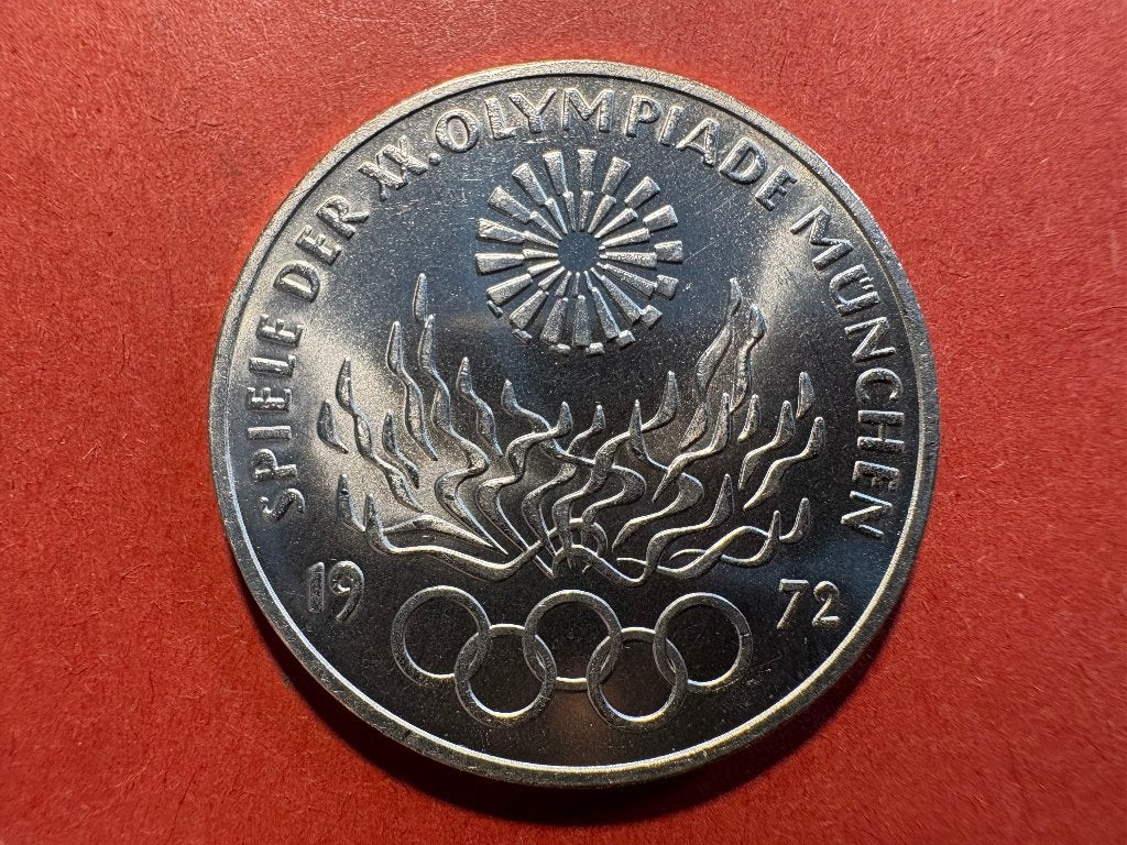 Allemagne - 10 Mark 1972 J - Feuer und Ringen (#376#), Enlèvement ou Envoi, Allemagne, Monnaie en vrac, Argent