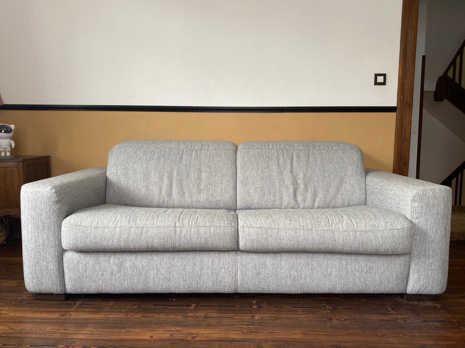 Natuzzi zetel/logeerbed, Huis en Inrichting, Ophalen, Gebruikt, 100 tot 125 cm, 150 tot 200 cm