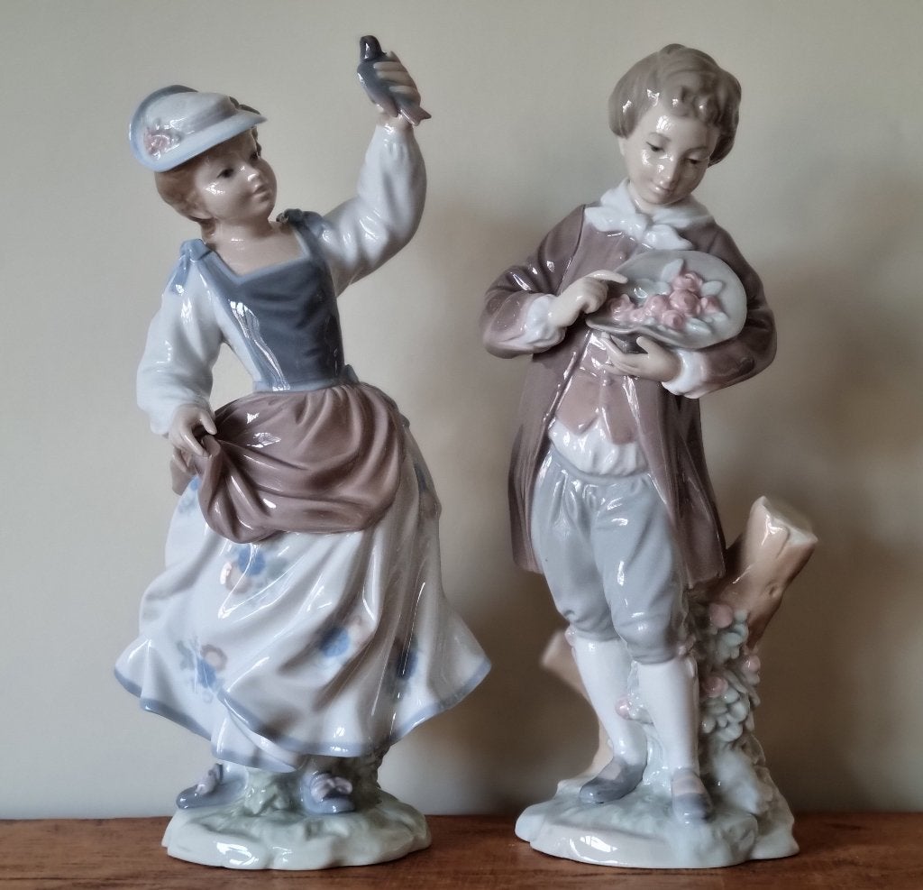 Porseleinen LLADRO Beelden 27cm Spanje 4758 4757, Ophalen of Verzenden