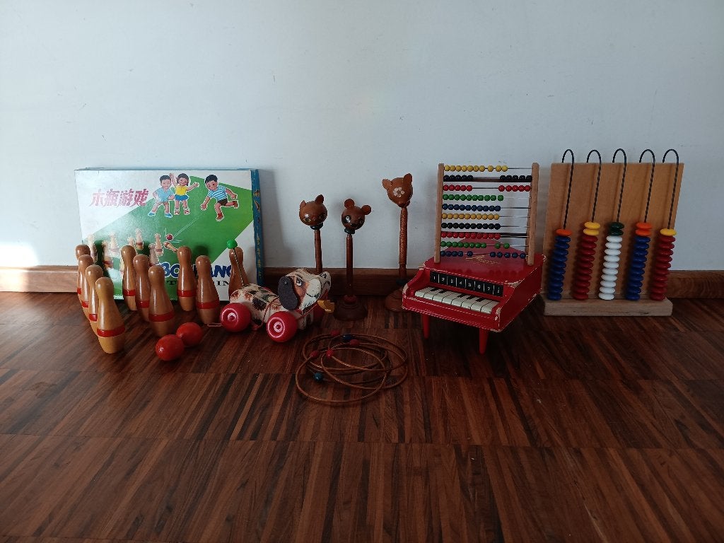 Lotje oud houten speelgoed, Antiek en Kunst, Ophalen of Verzenden