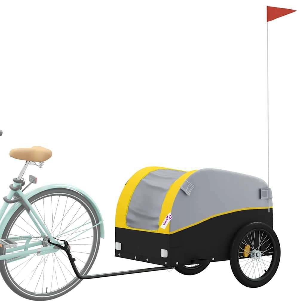 Remorque de vélo noir et jaune 45 kg fer, Ophalen, Nieuw, 40 tot 60 kg