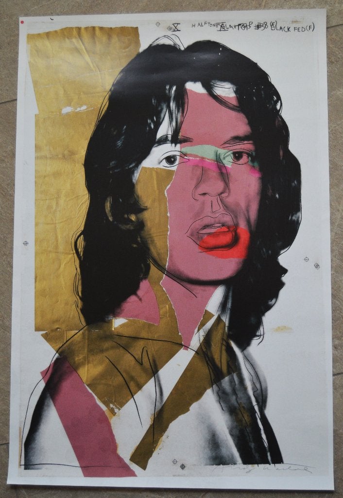 Andy Warhol;  Poster  Mick Jagger., Ophalen