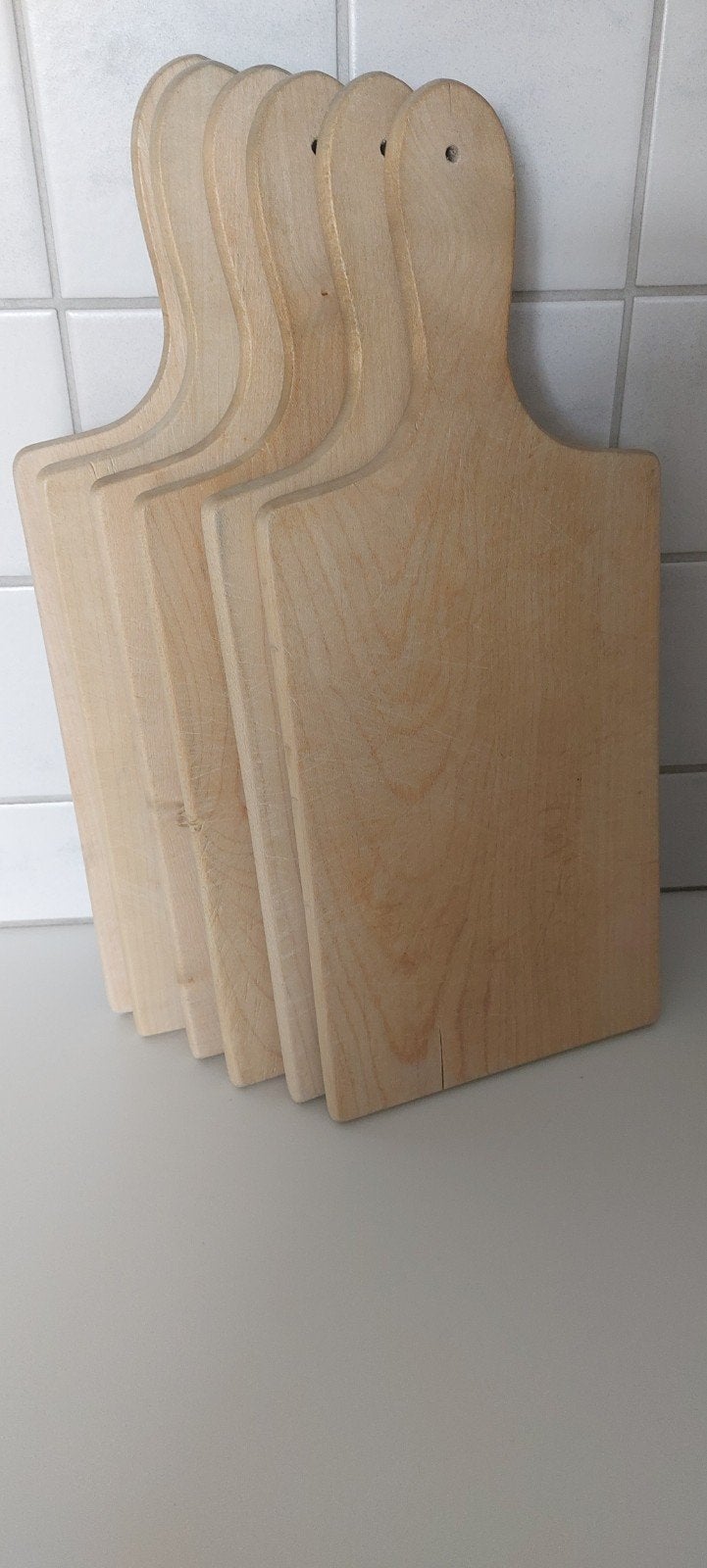 6 houten broodplankjes, Antiquités & Art, Antiquités | Ustensiles de cuisine, Enlèvement