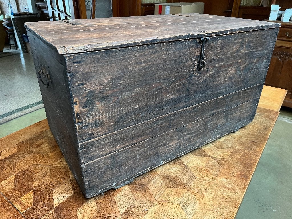 Ancienne malle de voyage en bois, Moins de 50 cm, 50 à 100 cm, Enlèvement, Utilisé