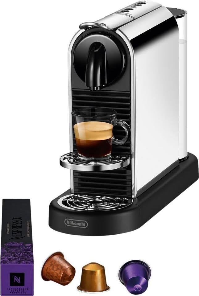 Machine à café Nespresso CitiZ Chrome (Argent), Electroménager, Machine à espresso, Réservoir d'eau amovible, Dosettes et capsules de café