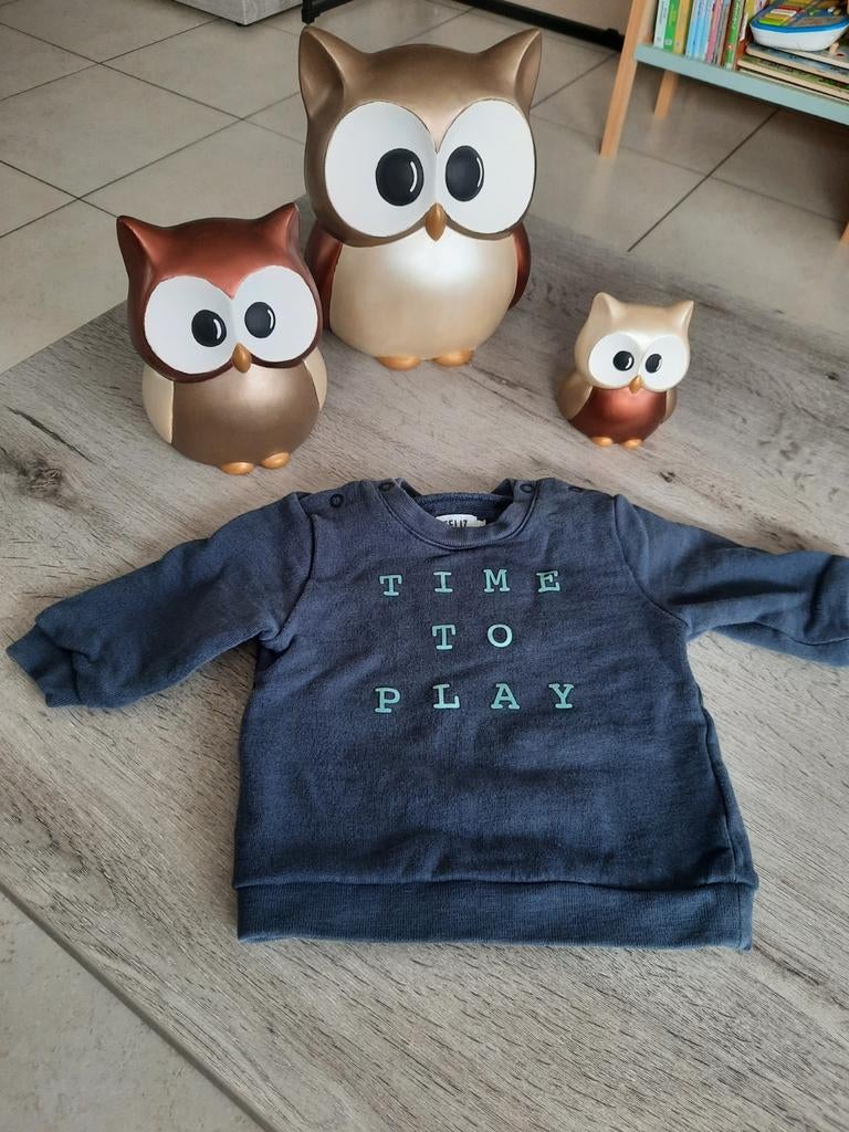 Pull/pull/chandail avec le lettrage Time to Play Feliz taill, Enlèvement ou Envoi