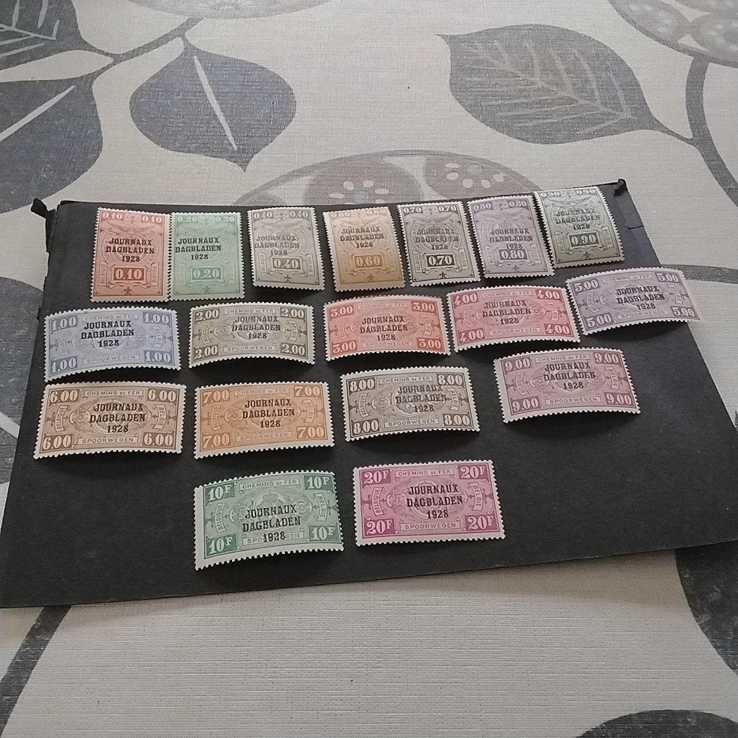 BELGIE Dagbladzegels 1/18 scharnier met cote 175,00 €, Postzegels en Munten, Ophalen of Verzenden