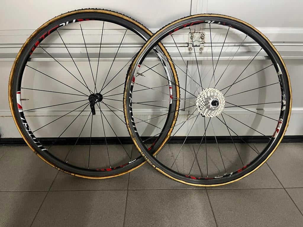 Carbon vision TC24 wielen voor tubes en velgrem, Fietsen en Brommers, Fietsonderdelen, Ophalen, Zo goed als nieuw, Carbon