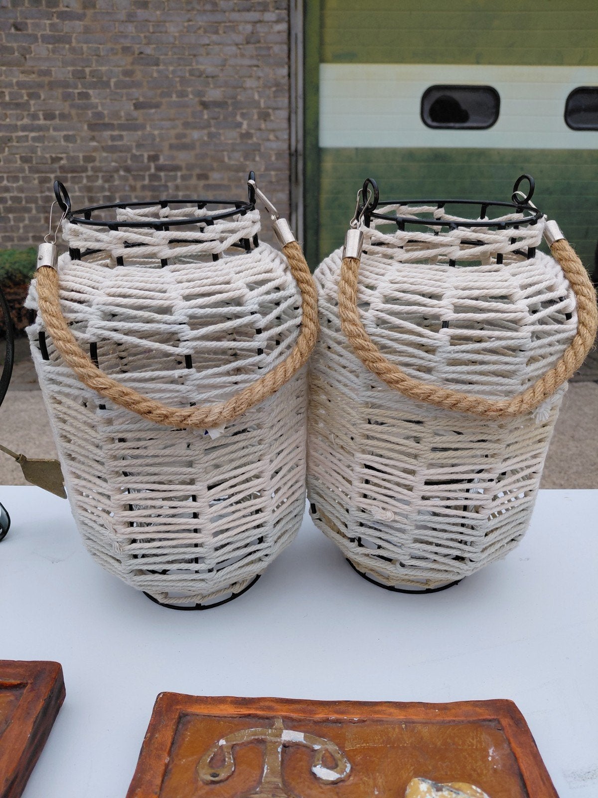 2 prachtige kandelaars voor lamp of plant ..., Ophalen of Verzenden, Zo goed als nieuw